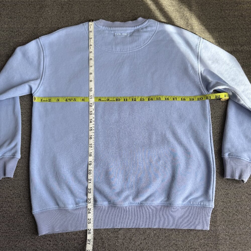 Anine Bing Tyler Sweatshirt Light Blue/White - Picture 13 of 17